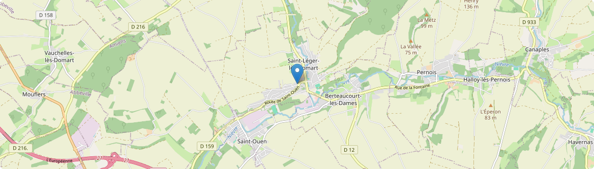 Saint-Léger-lès-Domart - Carte