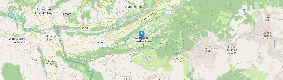 Saint-Léger-les-Mélèzes - Carte