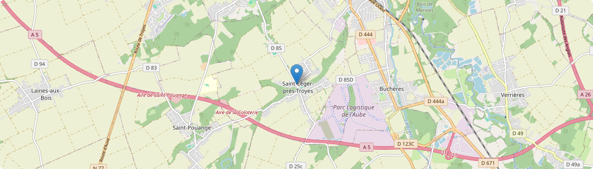 Saint-Léger-près-Troyes - Carte