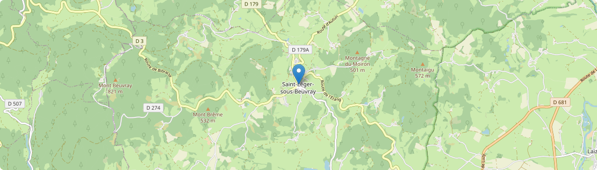 Saint-Léger-sous-Beuvray - Carte