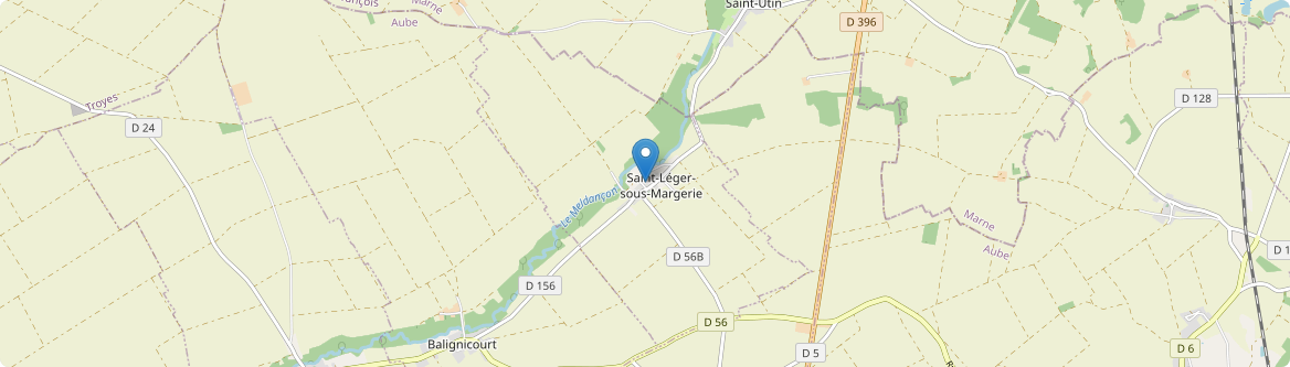 Saint-Léger-sous-Margerie - Carte