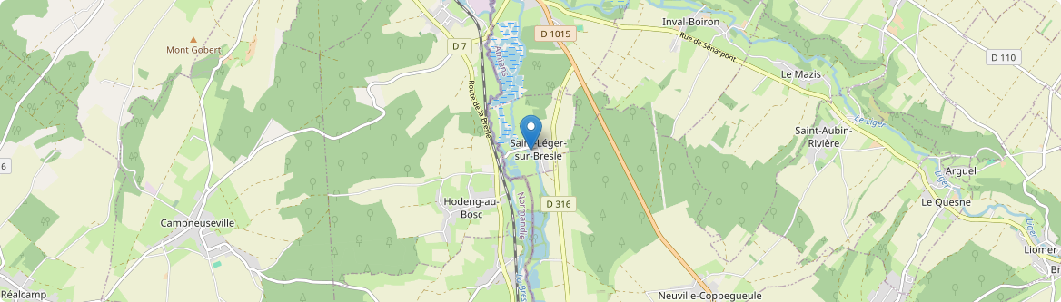 Saint-Léger-sur-Bresle - Carte