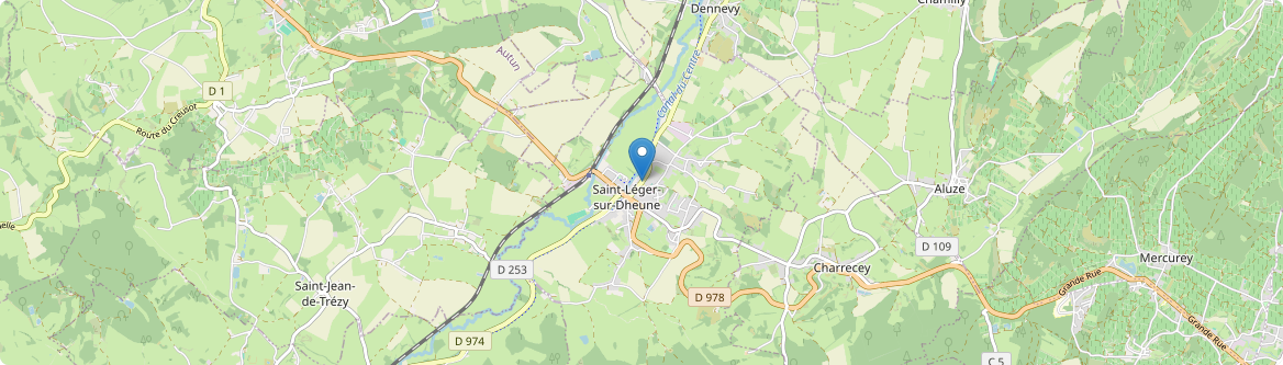 Saint-Léger-sur-Dheune - Carte