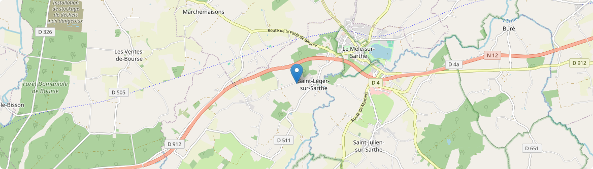 Saint-Léger-sur-Sarthe - Carte