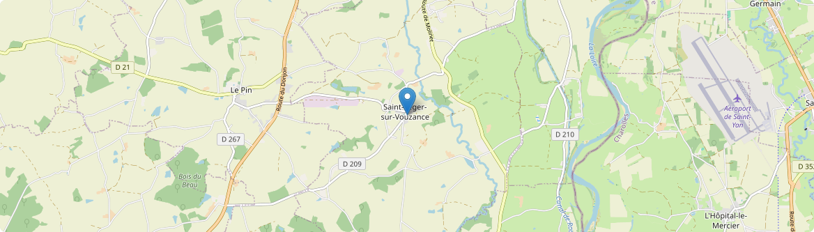 Saint-Léger-sur-Vouzance - Carte