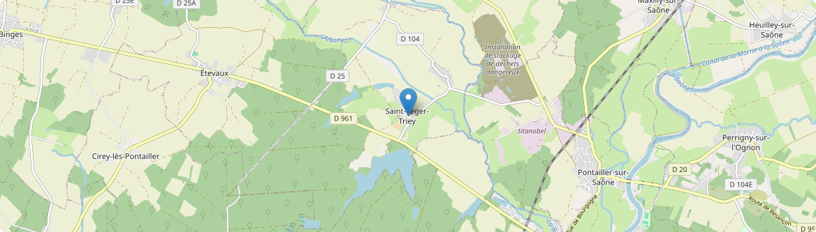 Saint-Léger-Triey - Carte