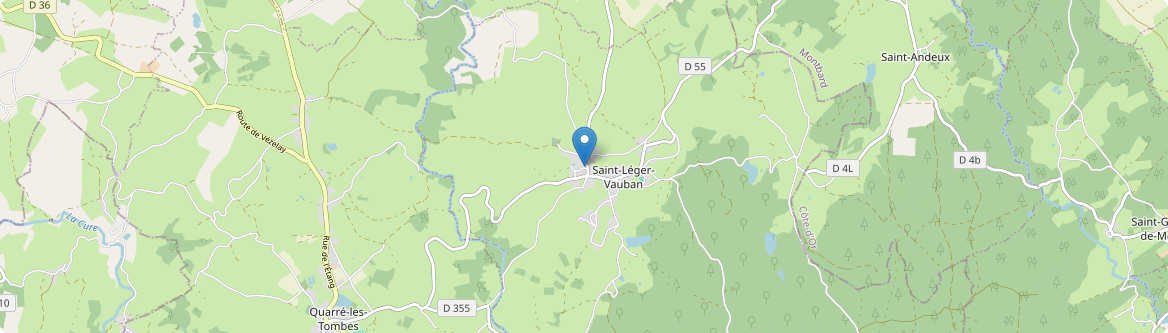 Saint-Léger-Vauban - Carte
