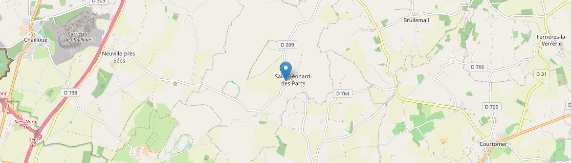 Saint-Léonard-des-Parcs - Carte