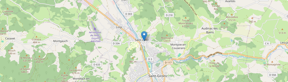 Saint-Lizier - Carte