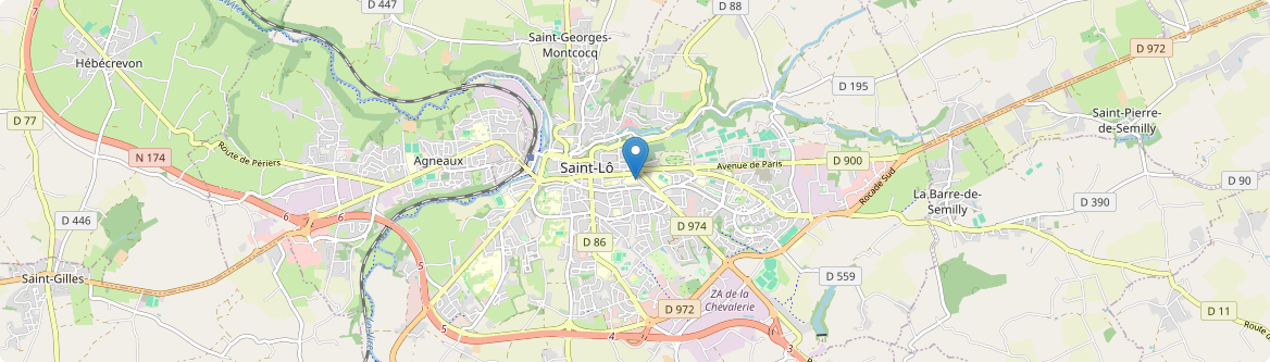 Saint-Lô - Carte