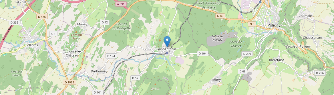 Saint-Lothain - Carte