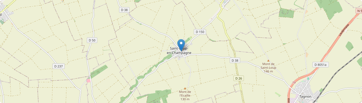 Saint-Loup-en-Champagne - Carte