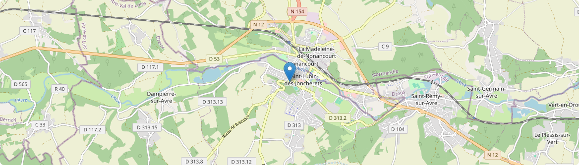 Saint-Lubin-des-Joncherets - Carte