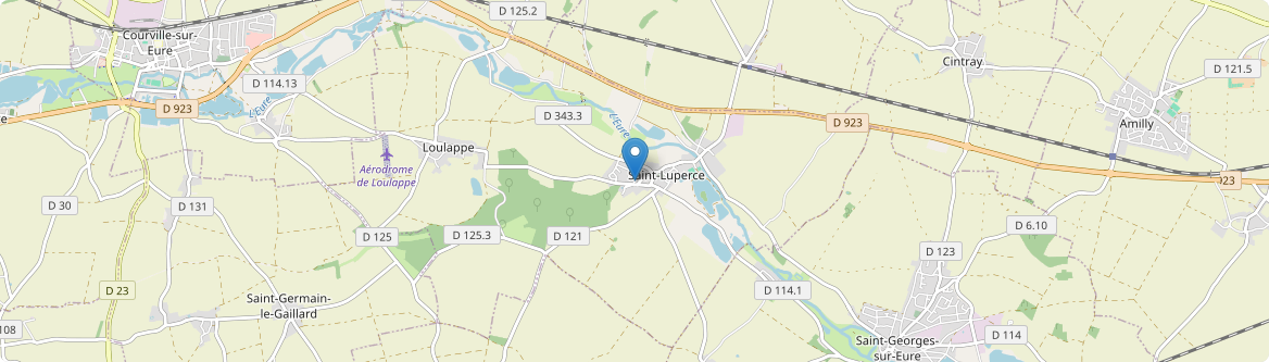 Saint-Luperce - Carte