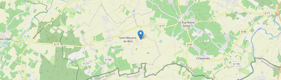 Saint-Macaire-du-Bois - Carte