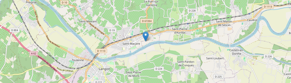 Saint-Macaire - Carte