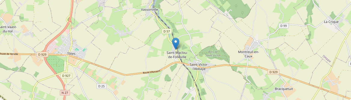 Saint-Maclou-de-Folleville - Carte