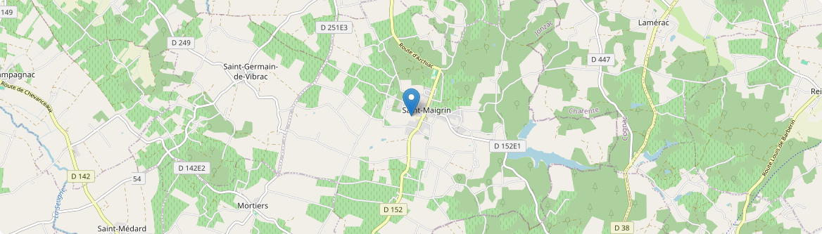 Saint-Maigrin - Carte
