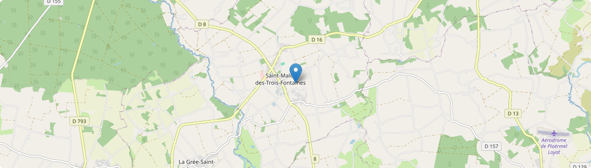 Saint-Malo-des-Trois-Fontaines - Carte