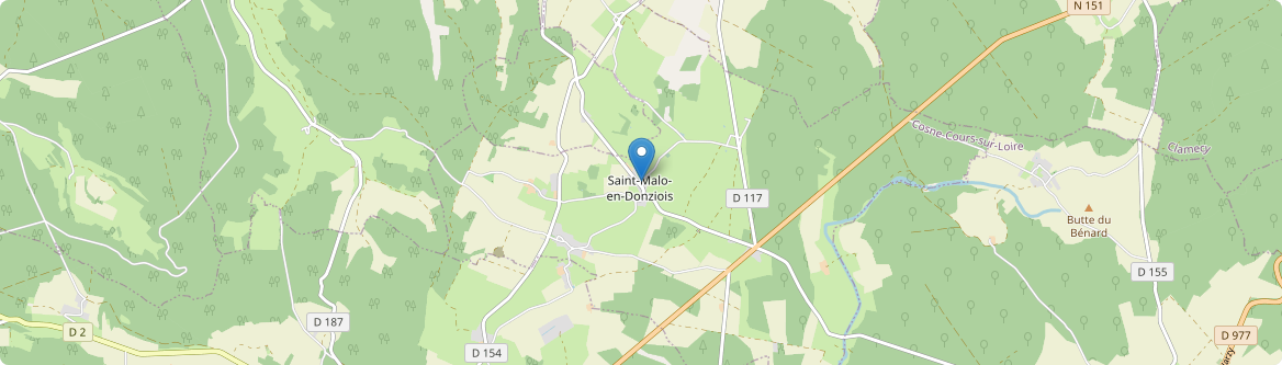 Saint-Malo-en-Donziois - Carte