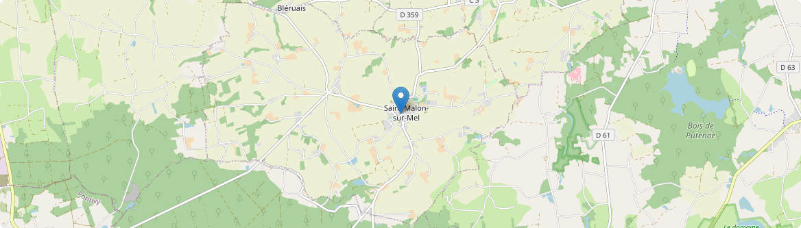 Saint-Malon-sur-Mel - Carte