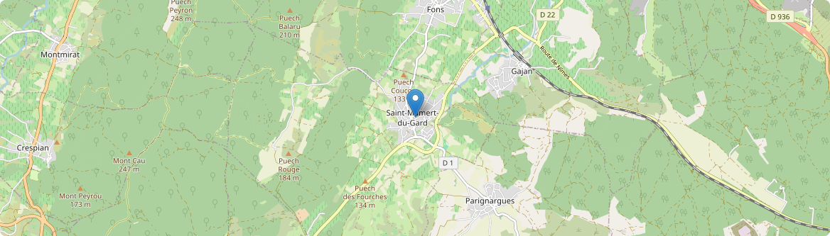 Saint-Mamert-du-Gard - Carte