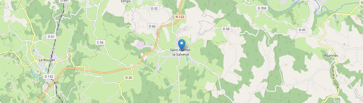 Saint-Mamet-la-Salvetat - Carte