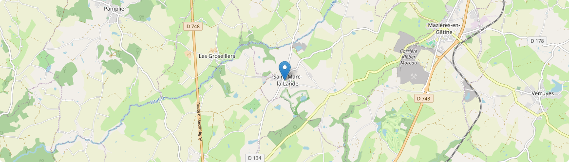 Saint-Marc-la-Lande - Carte