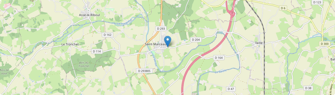 Saint-Marceau - Carte