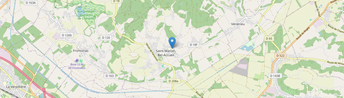 Saint-Marcel-Bel-Accueil - Carte