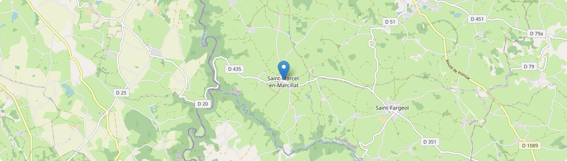 Saint-Marcel-en-Marcillat - Carte
