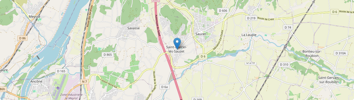 Saint-Marcel-lès-Sauzet - Carte