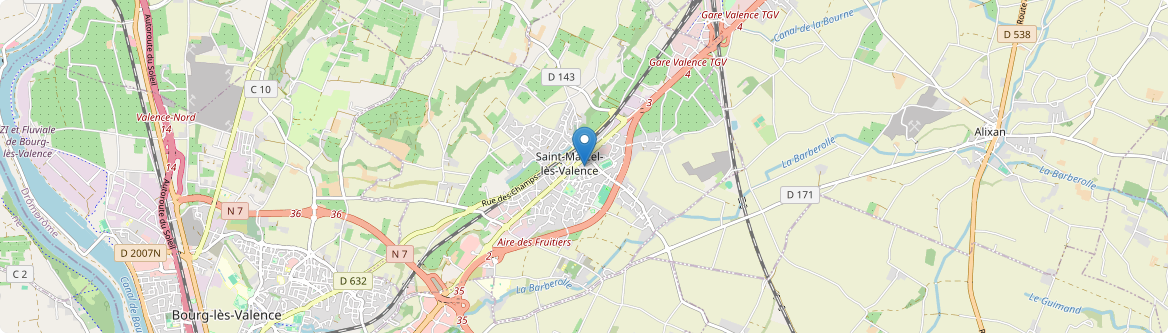 Saint-Marcel-lès-Valence - Carte