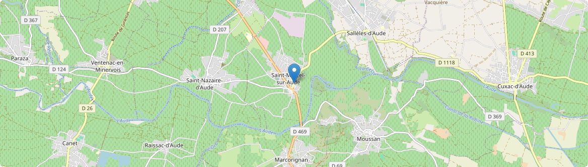 Saint-Marcel-sur-Aude - Carte