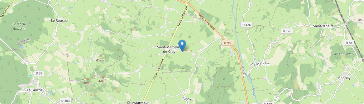 Saint-Marcelin-de-Cray - Carte