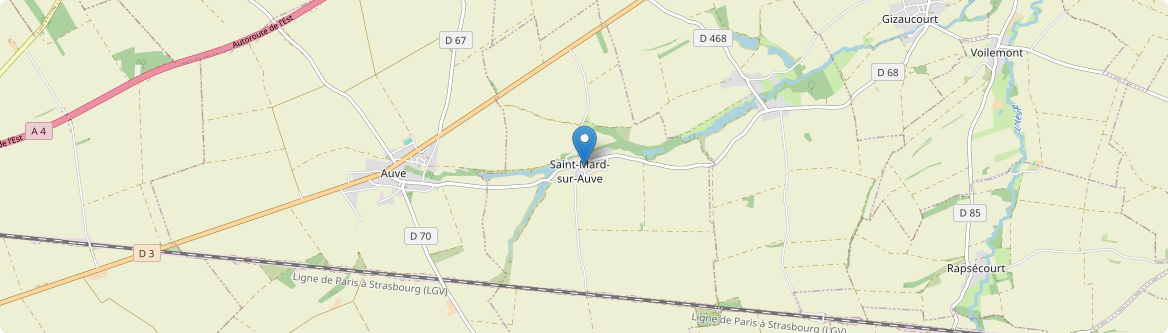 Saint-Mard-sur-Auve - Carte