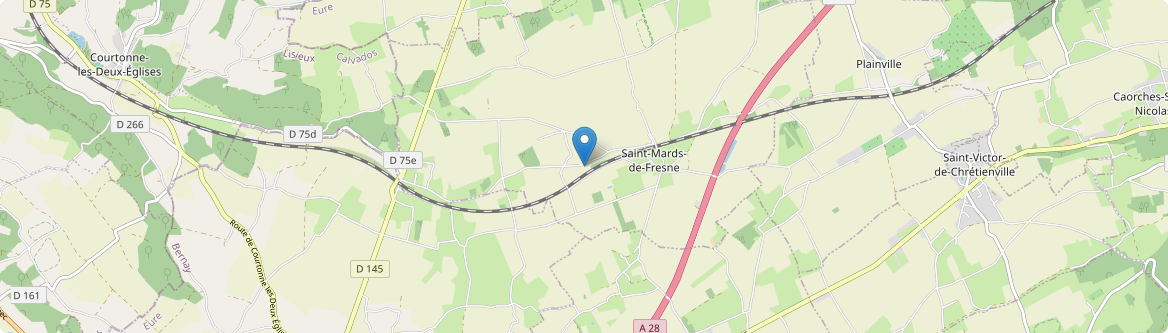 Saint-Mards-de-Fresne - Carte