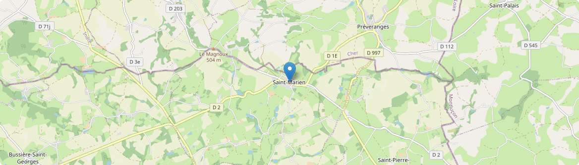 Saint-Marien - Carte