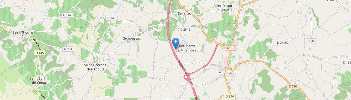 Saint-Martial-de-Mirambeau - Carte