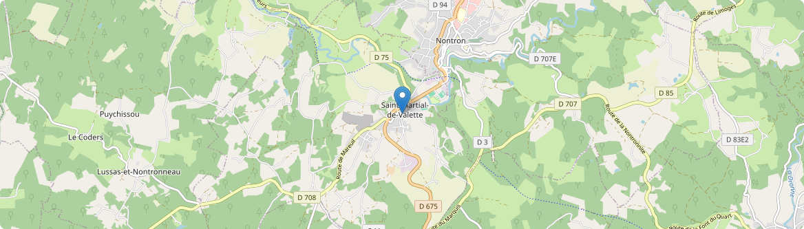 Saint-Martial-de-Valette - Carte