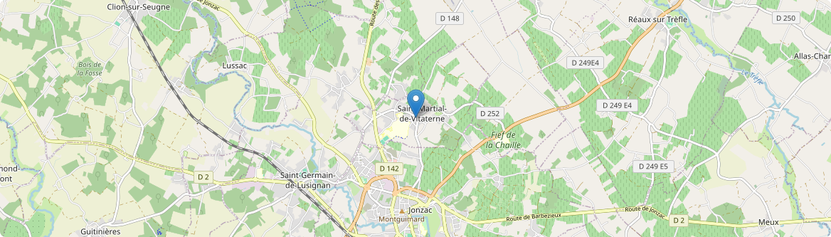 Saint-Martial-de-Vitaterne - Carte