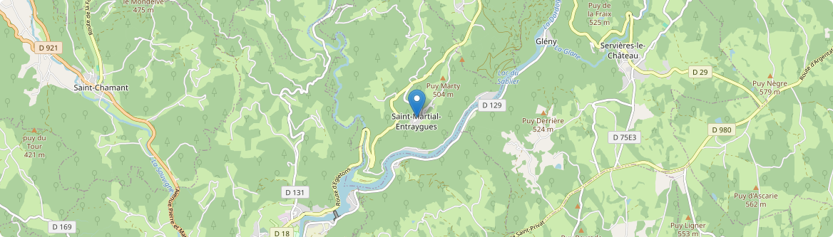 Saint-Martial-Entraygues - Carte