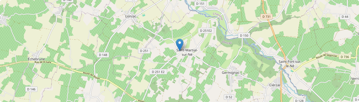 Saint-Martial-sur-Né - Carte