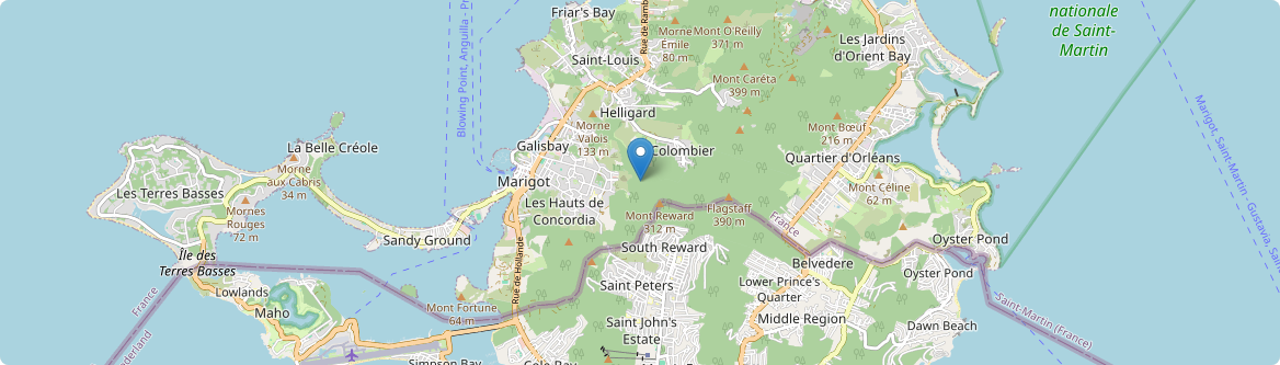 Saint-Martin - Carte