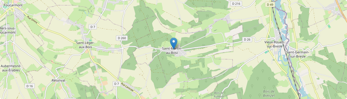 Saint-Martin-au-Bosc - Carte