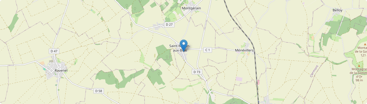Saint-Martin-aux-Bois - Carte