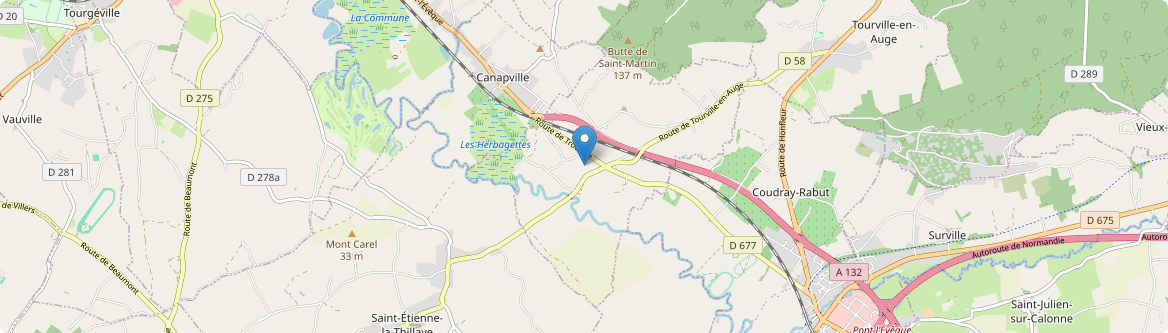 Saint-Martin-aux-Chartrains - Carte