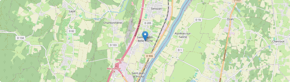 Saint-Martin-Belle-Roche - Carte