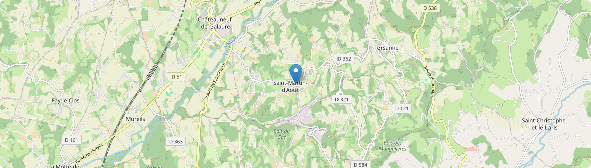 Saint-Martin-d'Août - Carte