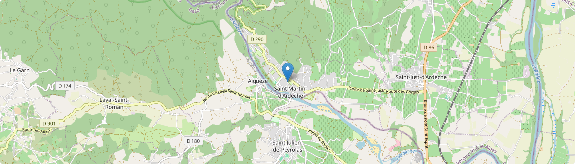 Saint-Martin-d'Ardèche - Carte